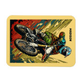 Individuelle Name Motocross Magnet (Horizontal)
