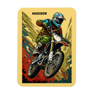 Individuelle Name Motocross Magnet