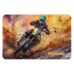 Individuelle Name Motocross Magnet