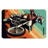 Individuelle Name Motocross Magnet (Horizontal)