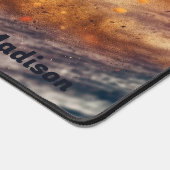 Individuelle Name Motocross Schreibtischunterlage (Ecke)