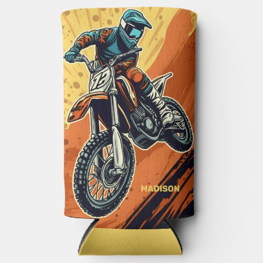 Individuelle Name Motocross Selters Dosenkühler (Vorderseite)