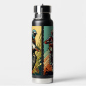 Individuelle Name Motocross Trinkflasche (rechts)