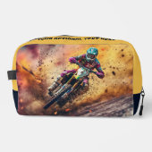 Individuelle Name Motocross Waschbeutel (Vorderseite)