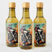 Individuelle Name Motocross Weinetikett (Flaschen)