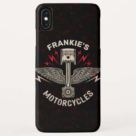 Individuelle Name Motorrad Pistolen Fahrradgarage Case-Mate iPhone Hülle (Rückseite)