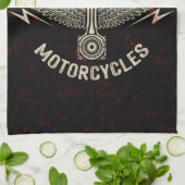 Individuelle Name Motorrad Pistolen Fahrradgarage Geschirrtuch (Gefaltet)