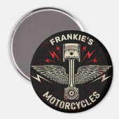 Individuelle Name Motorrad Pistolen Fahrradgarage Magnet (Vorderseite/Rückseite)