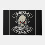 Individuelle Name-Motorradgarage Fußmatte (Vorderseite)