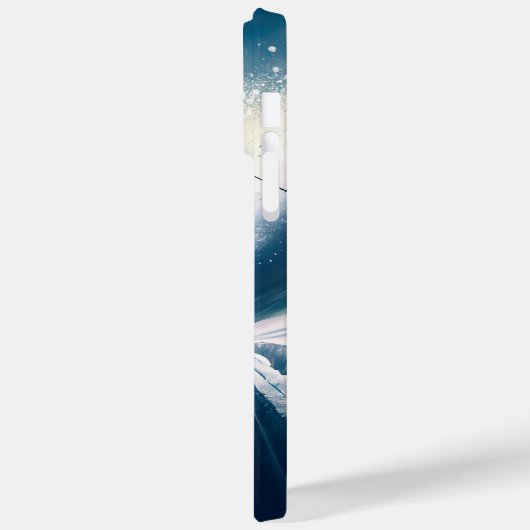 Individuelle Name Mountain Skier Case-Mate iPhone Hülle (Rückseite / Links)