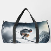 Individuelle Name Mountain Skier Duffle Bag (Rückseite)