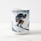 Individuelle Name Mountain Skier Kaffeetasse (Mittel)