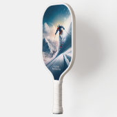 Individuelle Name Mountain Skier Pickleball Schläger (Links)