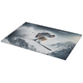 Individuelle Name Mountain Skier Schneidebrett (Ecke)