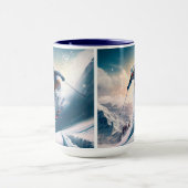 Individuelle Name Mountain Skier Tasse (Zentrum)