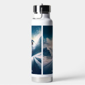 Individuelle Name Mountain Skier Trinkflasche (rechts)