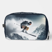Individuelle Name Mountain Skier Waschbeutel (Vorderseite)