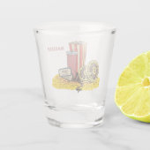 Individuelle Name Movie Buff Schnapsglas (Rückseite)