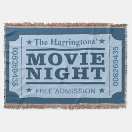 Individuelle Name "Movie Ticket" werfen Decke