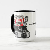 Individuelle Name Movie Time Tasse (Vorderseite Links)