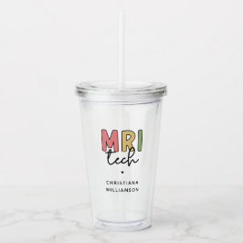Individuelle Name MRI Tech | Geschenke von MRT-Tec Acryltrinkbecher
