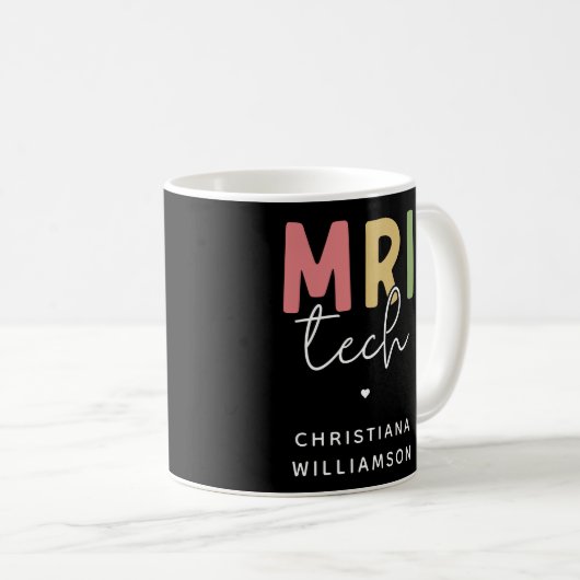 Individuelle Name MRI Tech | Geschenke von MRT-Tec Kaffeetasse (VorderseiteRechts)