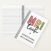 Individuelle Name MRI Tech | Geschenke von MRT-Tec Notizblock (Innen)