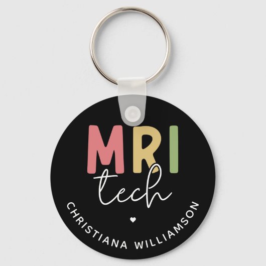 Individuelle Name MRI Tech | Geschenke von MRT-Tec Schlüsselanhänger (Vorderseite)