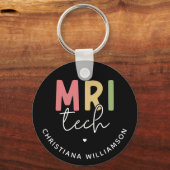 Individuelle Name MRI Tech | Geschenke von MRT-Tec Schlüsselanhänger (Vorderseite)
