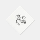 Individuelle Name & Mrs Paper Napkin Serviette (Ecke)