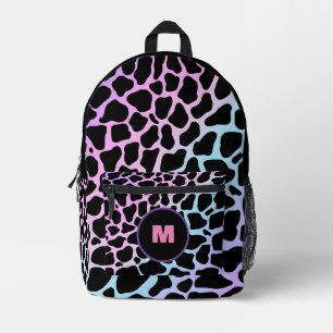Individuelle Name Multicolor Animal Print Cow Spot Bedruckter Rucksack