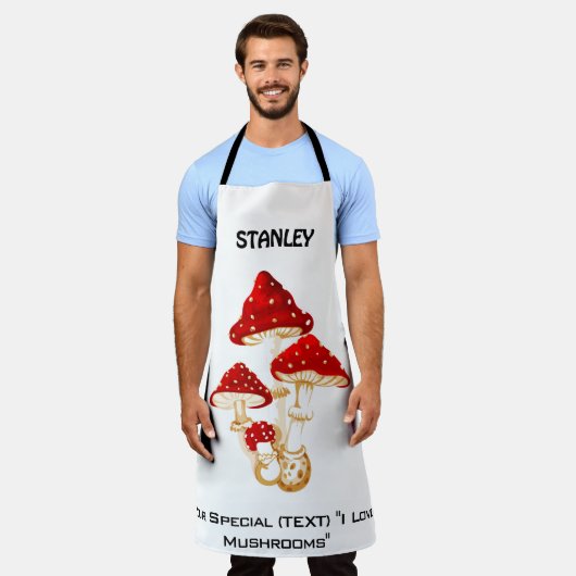 Individuelle Name Mushroom Schürze (Getragen)