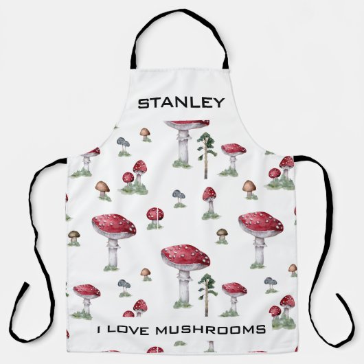 Individuelle Name Mushroom Schürze (Vorderseite)
