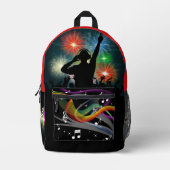 Individuelle Name Music DJ Bedruckter Rucksack (Vorderseite)