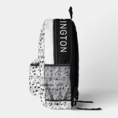 Individuelle Name Music Illustration Bedruckter Rucksack (Rechts)