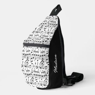 Individuelle Name Music Illustration Crossbody Bag