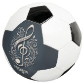 Individuelle Name Musical Clef Hinweis Fußball (Dreiviertel)