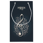 Individuelle Name Musical Clef Hinweis Kleine Geschenktüte (Rückseite)