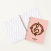 Individuelle Name Musical Clef Hinweis Notizblock (Innenseite)