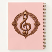 Individuelle Name Musical Clef Hinweis Notizblock (Rückseite)