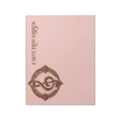 Individuelle Name Musical Clef Hinweis Notizblock (Rotiert)