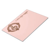 Individuelle Name Musical Clef Hinweis Notizblock (angewinkelt)