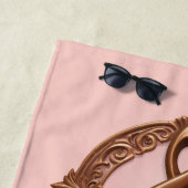 Individuelle Name Musical Clef Hinweis Strandtuch (Beispiel)