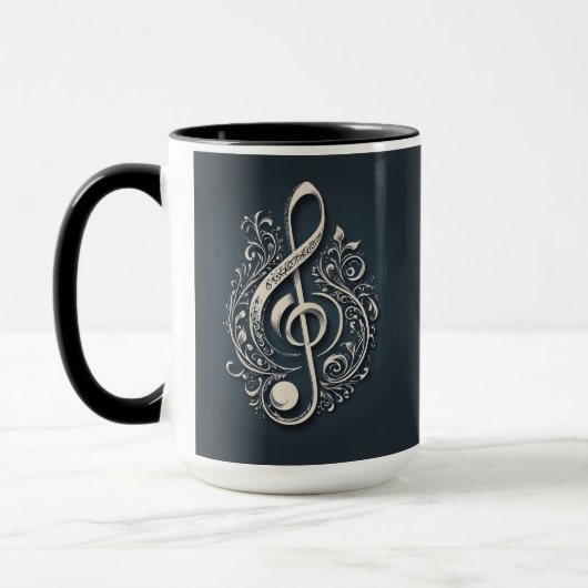 Individuelle Name Musical Clef Hinweis Tasse (Links)