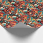 Individuelle Name Musikinstrumente Geschenkpapier (Ecke)