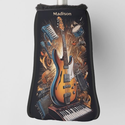 Individuelle Name Musikinstrumente Golf Headcover (Rotieren 90)
