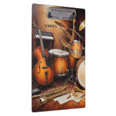 Individuelle Name Musikinstrumente Klemmbrett (Rechts)