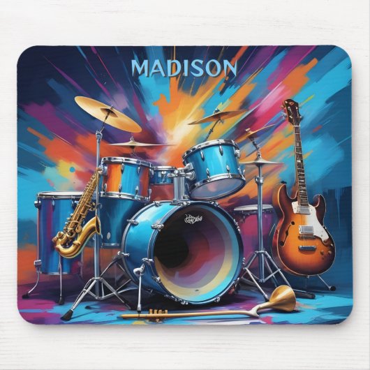 Individuelle Name Musikinstrumente Mousepad (Vorne)