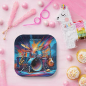 Individuelle Name Musikinstrumente Pappteller (Party)