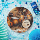 Individuelle Name Musikinstrumente Pappteller (Party)
